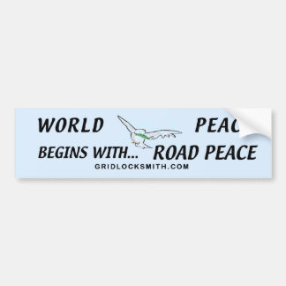 WORLDPEACEbegins Autoaufkleber