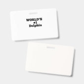 World's #1 Dolphin Ausweis (Vorder- & Rückseite)