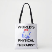 World's 2nd Best Physical Therapist 2 Tasche (Vorderseite)