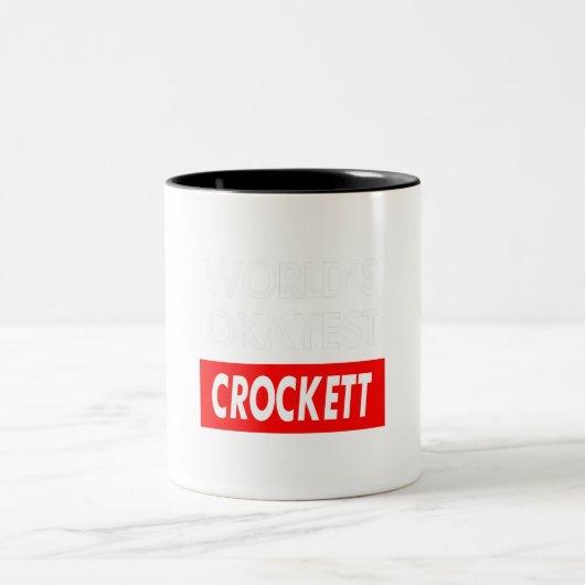 Worlds abest Crockett Zweifarbige Tasse (Mittel)