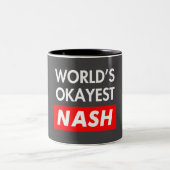 Worlds abest Nash Zweifarbige Tasse (Mittel)