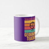 Worlds abstimmen est Geography Teacher Kaffeetasse (VorderseiteRechts)