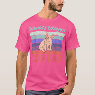 Worlds abstimmen est Pig Vater Pig Owner Schweinef T-Shirt