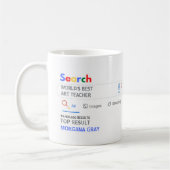 WORLDS BEST ART TEACHER FUN Top Search Resultat Kaffeetasse (Links)