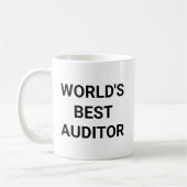 Worlds Best Auditor Funny Career Coworker Gift Kaffeetasse (Links)