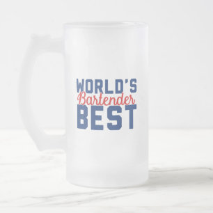 World's Best Bartender Mattglas Bierglas