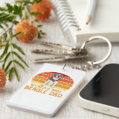 Worlds Best Beagle Dad Beagle Lover Schlüsselanhänger (Vorderseite rechts)