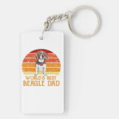 Worlds Best Beagle Dad Beagle Lover Schlüsselanhänger (Rückseite)