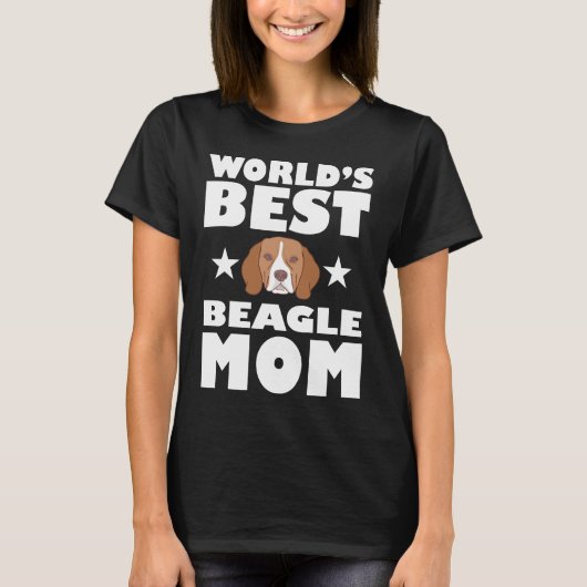 World's Best Beagle Mama Dog Owner Geschenk T - Sh T-Shirt (Vorderseite)