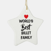 World's Best Billet Family Hanging Ornament (Rechts)