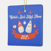 World's Best Billet Mom Custom Christmas Keramikornament (Links)
