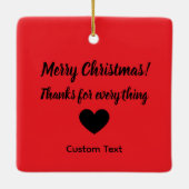 World's Best Billet Mom Custom Christmas Keramikornament (Rückseite)