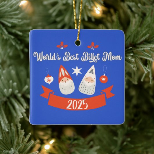 World's Best Billet Mom Custom Christmas  Keramikornament (Baum)