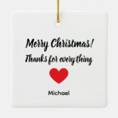 World's Best Billet Mom Custom Christmas Keramikornament (Rückseite)