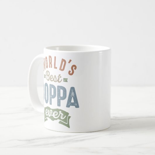 Worlds Best Boppa Kaffeetasse (Vorderseite Links)