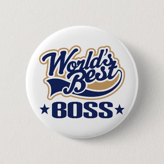 Worlds Best Boss Button (Vorderseite)