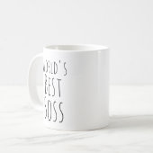 Worlds Best Boss Kaffeetasse (Vorderseite Links)