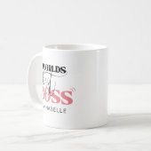 Worlds Best Boss Kaffeetasse (Vorderseite Links)