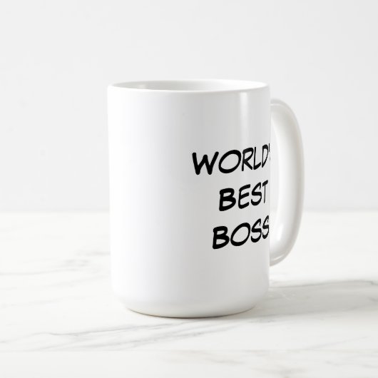 Worlds Best Boss Kaffeetasse (VorderseiteRechts)