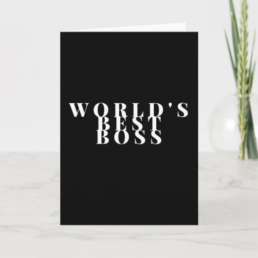 Worlds Best Boss Karte (Vorderseite)