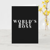 Worlds Best Boss Karte (Gelbe Blume)
