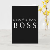 Worlds Best Boss Karte (Gelbe Blume)