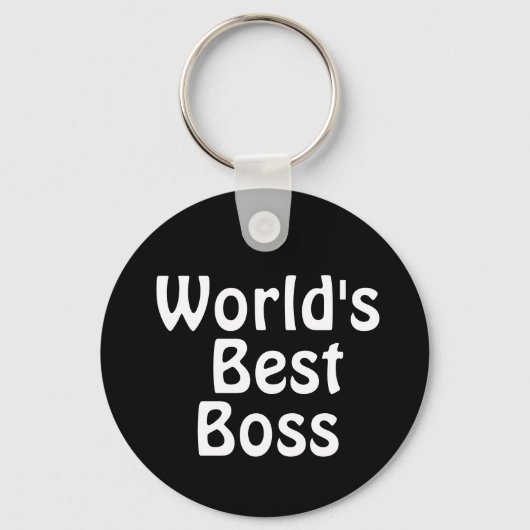 World's Best Boss Keychain Schlüsselanhänger (Vorderseite)