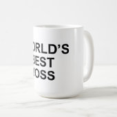 World's Best Boss Mug Kaffeetasse (VorderseiteRechts)