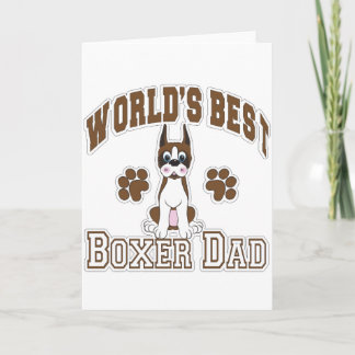 World's Best Boxer Dad Karte