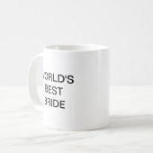 World's best BRIDE Kaffeetasse (Vorderseite Links)