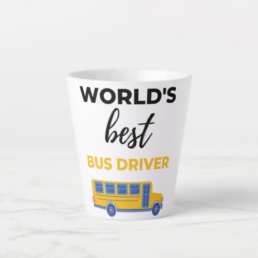 World's Best Bus Driver bl Milchtasse (Vorderseite)