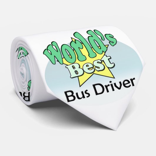 World's best Bus Driver Krawatte (Gerollt)