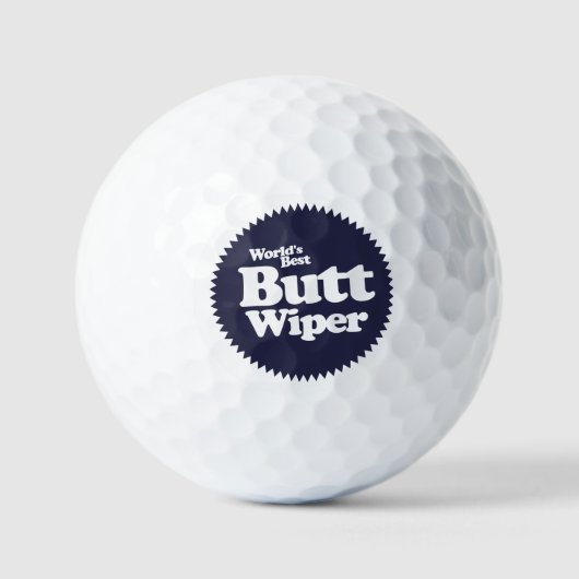 World's Best Butt Wiper Nurse CNA RNA Golfball (Vorderseite)