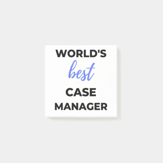World's Best Case Manager 2 Post-it Klebezettel (Vorderseite)