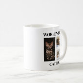 World's Best Cat Dad Custom Name Gift Kaffeetasse (VorderseiteRechts)