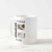 World's Best Cat Dad Custom Name Gift Kaffeetasse (Vorderseite Links)