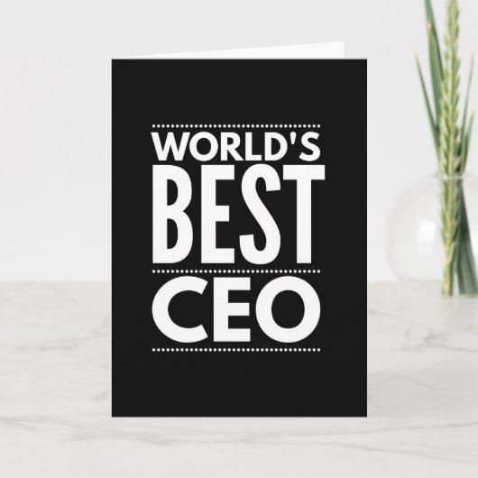 Worlds Best CEO Karte (Vorderseite)