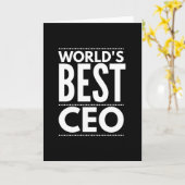Worlds Best CEO Karte (Gelbe Blume)