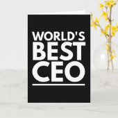 Worlds Best CEO Karte (Gelbe Blume)