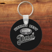 World's Best Coach & Dad Schlüsselanhänger (Vorderseite)