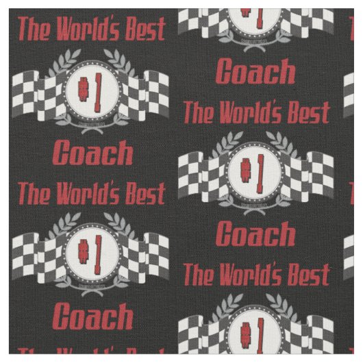 World's Best Coach - Number One Stoff (Nahaufnahme)