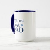World's Best Dad 2 photo collage coffe Mug Tasse (Vorderseite Links)
