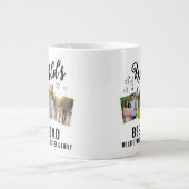 World's Best Dad Custom 3 Photo Collage Jumbo-Tasse (Vorderseite)