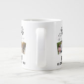 World's Best Dad Custom 3 Photo Collage Jumbo-Tasse (Rückseite)