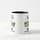 World's Best Dad Custom 3 Photo Collage Tasse (Zentrum)