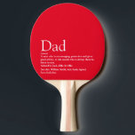 World's Best Dad Daddy Father Definition Red Tischtennis Schläger<br><div class="desc">Personalise the definition for your special dad,  father or daddy to create a unique gift for Father's day,  birthdays,  Christmas or any day you want to show how much he means to you. A perfect way to show him how amazing he is every day. Designed by Thisisnotme©</div>