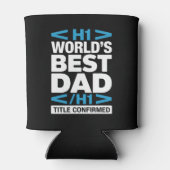 World's Best Dad H1 HTML Code Drink Dosenkühler (Rückseite)