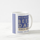 Worlds Best dad Kaffeetasse (VorderseiteRechts)
