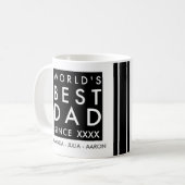 Worlds Best dad Kaffeetasse (Vorderseite Links)