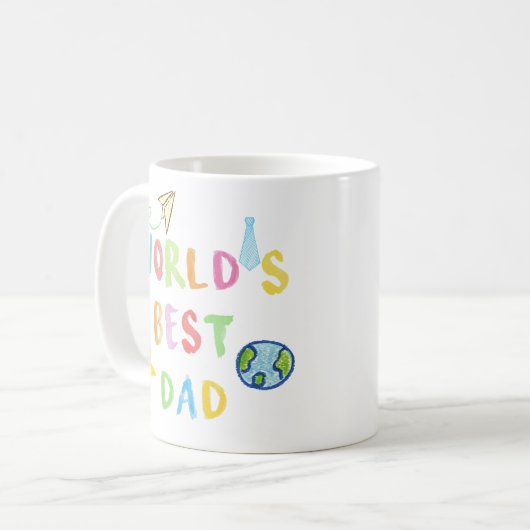 World's Best Dad Mug Kaffeetasse (Vorderseite Links)